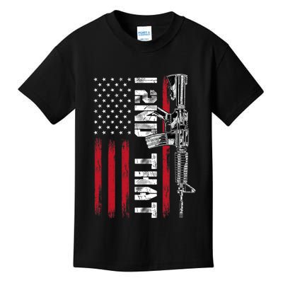 I 2nd That Second Amendment Pro Gun American Flag Patriotic Kids T-Shirt