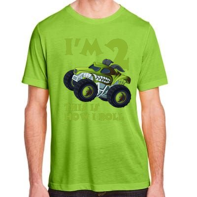 I'm 2 This Is How I Roll Monster Truck Adult ChromaSoft Performance T-Shirt