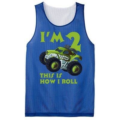 I'm 2 This Is How I Roll Monster Truck Mesh Reversible Basketball Jersey Tank