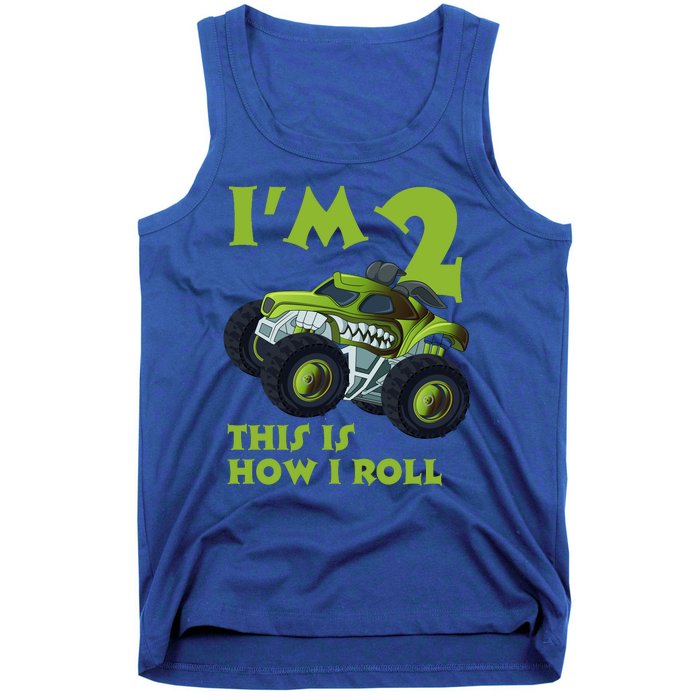 I'm 2 This Is How I Roll Monster Truck Tank Top