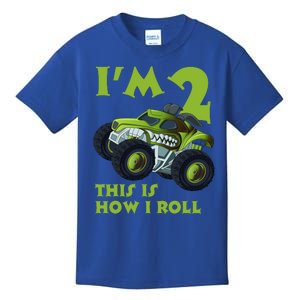 I'm 2 This Is How I Roll Monster Truck Kids T-Shirt