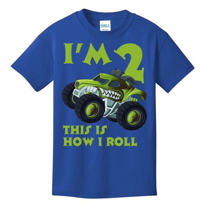 I'm 2 This Is How I Roll Monster Truck Kids T-Shirt