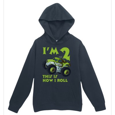 I'm 2 This Is How I Roll Monster Truck Urban Pullover Hoodie