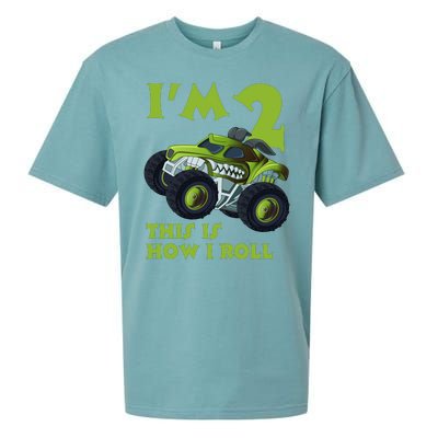 I'm 2 This Is How I Roll Monster Truck Sueded Cloud Jersey T-Shirt