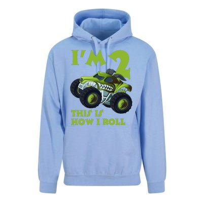 I'm 2 This Is How I Roll Monster Truck Unisex Surf Hoodie