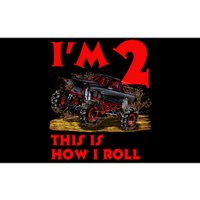 I'm 2 Two This Is How I Roll Monster Truck 2nd Birthday Bumper Sticker