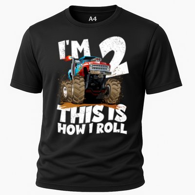 I'm 2 Two This Is How I Roll Monster Truck 2nd Birthday Performance Shirt