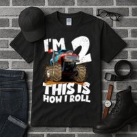 I'm 2 Two This Is How I Roll Monster Truck 2nd Birthday Tall T-Shirt