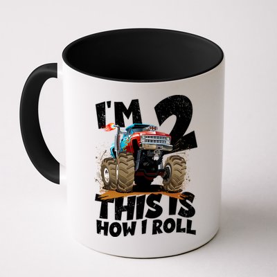 I'm 2 Two This Is How I Roll Monster Truck 2nd Birthday Mug
