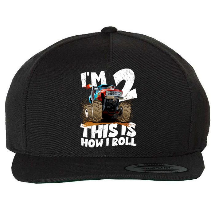 I'm 2 Two This Is How I Roll Monster Truck 2nd Birthday Wool Snapback Cap