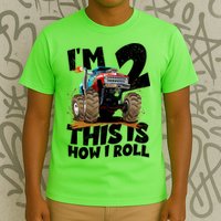 I'm 2 Two This Is How I Roll Monster Truck 2nd Birthday T-Shirt