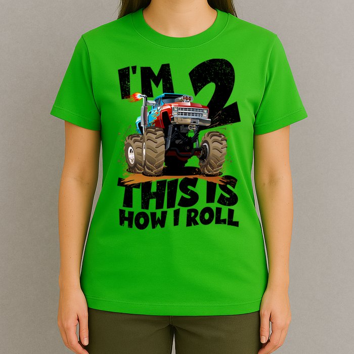 I'm 2 Two This Is How I Roll Monster Truck 2nd Birthday T-Shirt