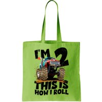 I'm 2 Two This Is How I Roll Monster Truck 2nd Birthday Bag