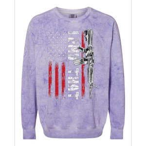 I 2nd That Second Amendment Pro Gun American Flag Patriotic Colorblast Crewneck Sweatshirt