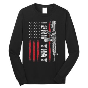 I 2nd That Second Amendment Pro Gun American Flag Patriotic Long Sleeve Shirt