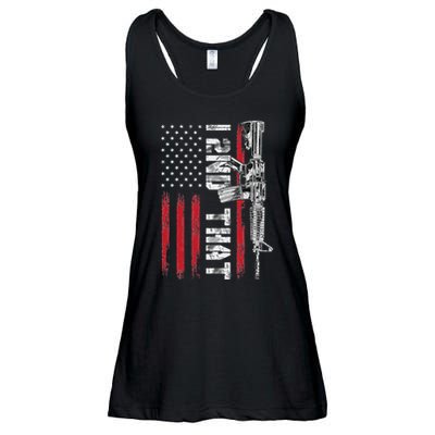 I 2nd That Second Amendment Pro Gun American Flag Patriotic Ladies Essential Flowy Tank