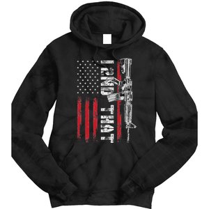 I 2nd That Second Amendment Pro Gun American Flag Patriotic Tie Dye Hoodie