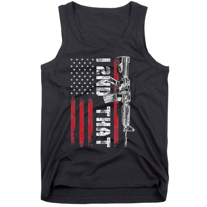 I 2nd That Second Amendment Pro Gun American Flag Patriotic Tank Top