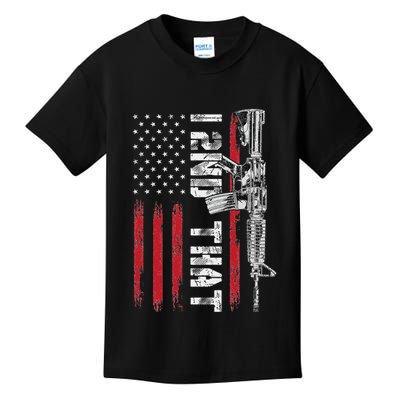 I 2nd That Second Amendment Pro Gun American Flag Patriotic Kids T-Shirt