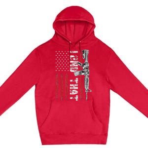 I 2nd That Second Amendment Pro Gun American Flag Patriotic Premium Pullover Hoodie