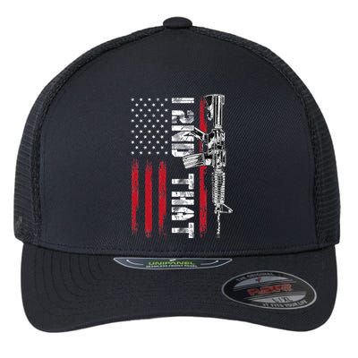 I 2nd That Second Amendment Pro Gun American Flag Patriotic Flexfit Unipanel Trucker Cap