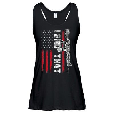I 2nd That Second Amendment Pro Gun American Flag Patriotic Ladies Essential Flowy Tank
