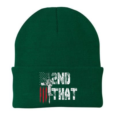 I 2nd That Second Amendment Gun Rights Ar15 Owner Patriotic Knit Cap Winter Beanie