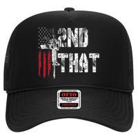 I 2nd That Second Amendment Gun Rights Ar15 Owner Patriotic High Crown Mesh Back Trucker Hat