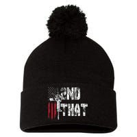 I 2nd That Second Amendment Gun Rights Ar15 Owner Patriotic Pom Pom 12in Knit Beanie