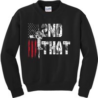 I 2nd That Second Amendment Gun Rights Ar15 Owner Patriotic Kids Sweatshirt