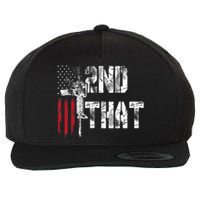 I 2nd That Second Amendment Gun Rights Ar15 Owner Patriotic Wool Snapback Cap