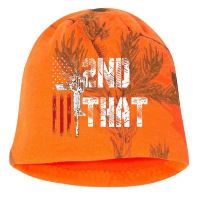 I 2nd That Second Amendment Gun Rights Ar15 Owner Patriotic Kati - Camo Knit Beanie