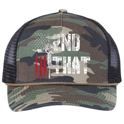 I 2nd That Second Amendment Gun Rights Ar15 Owner Patriotic Retro Rope Trucker Hat Cap