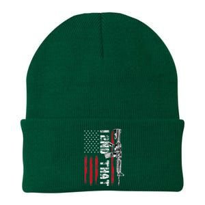 I 2nd That Second Amendment Pro Gun American Flag Patriotic Knit Cap Winter Beanie