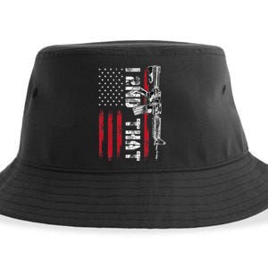 I 2nd That Second Amendment Pro Gun American Flag Patriotic Sustainable Bucket Hat