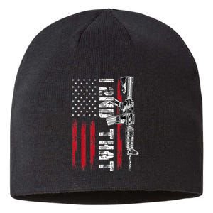 I 2nd That Second Amendment Pro Gun American Flag Patriotic Sustainable Beanie