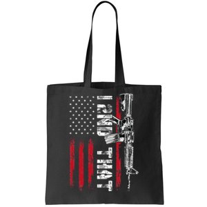 I 2nd That Second Amendment Pro Gun American Flag Patriotic Tote Bag