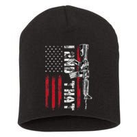 I 2nd That Second Amendment Pro Gun American Flag Patriotic Short Acrylic Beanie