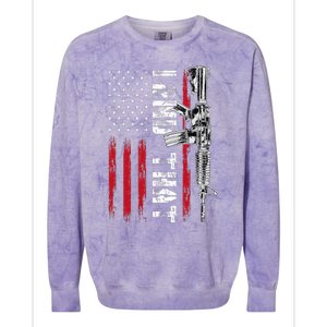 I 2nd That Second Amendment Pro Gun American Flag Patriotic Colorblast Crewneck Sweatshirt