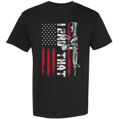 I 2nd That Second Amendment Pro Gun American Flag Patriotic Garment-Dyed Heavyweight T-Shirt