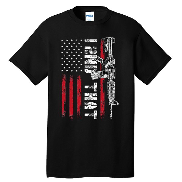 I 2nd That Second Amendment Pro Gun American Flag Patriotic Tall T-Shirt