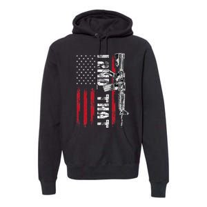 I 2nd That Second Amendment Pro Gun American Flag Patriotic Premium Hoodie