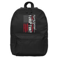 I 2nd That Second Amendment Pro Gun American Flag Patriotic 16 in Basic Backpack