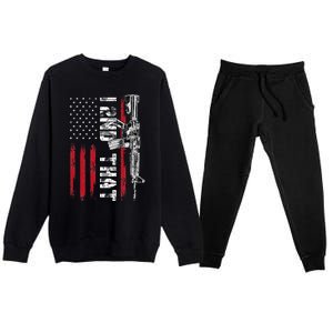 I 2nd That Second Amendment Pro Gun American Flag Patriotic Premium Crewneck Sweatsuit Set