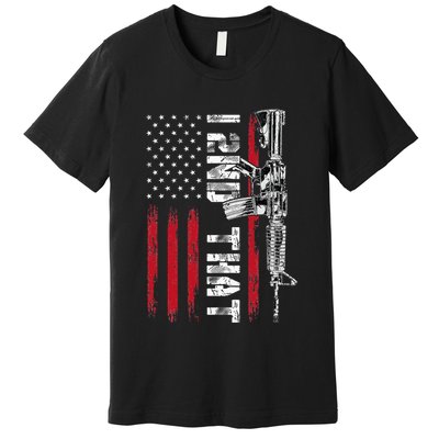 I 2nd That Second Amendment Pro Gun American Flag Patriotic Premium T-Shirt