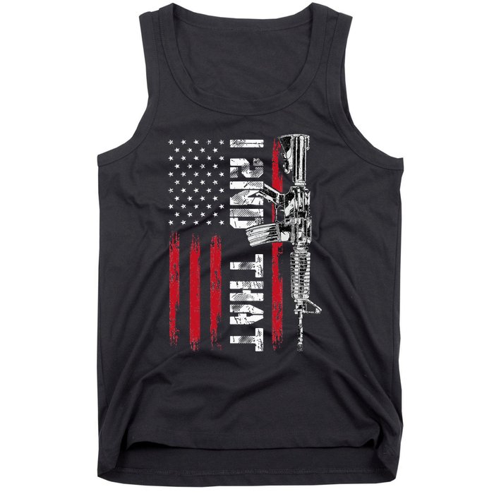 I 2nd That Second Amendment Pro Gun American Flag Patriotic Tank Top