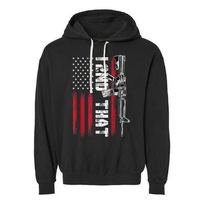 I 2nd That Second Amendment Pro Gun American Flag Patriotic Garment-Dyed Fleece Hoodie