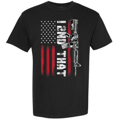 I 2nd That Second Amendment Pro Gun American Flag Patriotic Garment-Dyed Heavyweight T-Shirt
