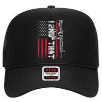 I 2nd That Second Amendment Pro Gun American Flag Patriotic High Crown Mesh Back Trucker Hat