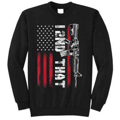 I 2nd That Second Amendment Pro Gun American Flag Patriotic Sweatshirt